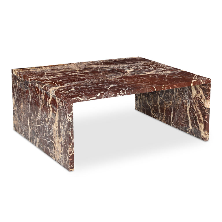 ROSA COFFEE TABLE ROSSO LEVANTO MARBLE