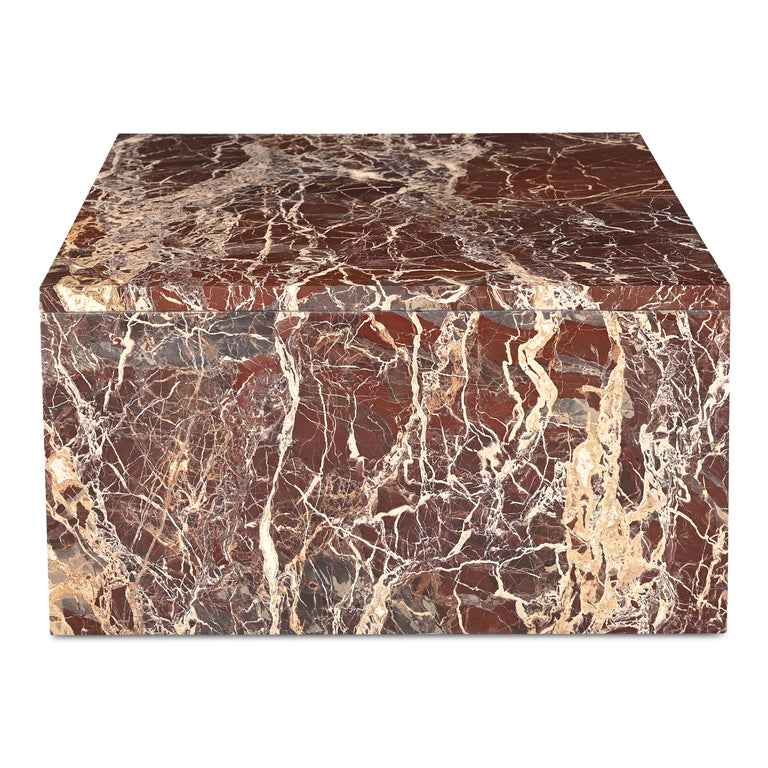 ROSA COFFEE TABLE ROSSO LEVANTO MARBLE