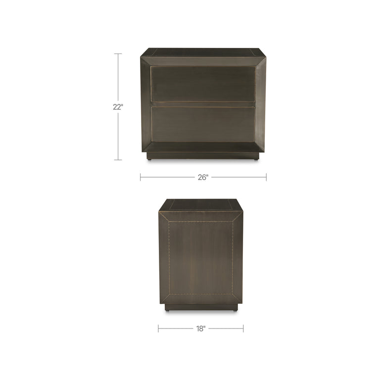 DAWSON NIGHTSTAND DEEP BRONZE