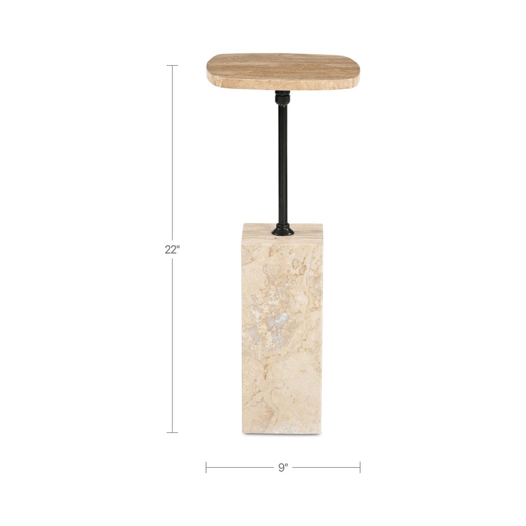 CARO SIDE TABLE ROSSO ALICANTE MARBLE