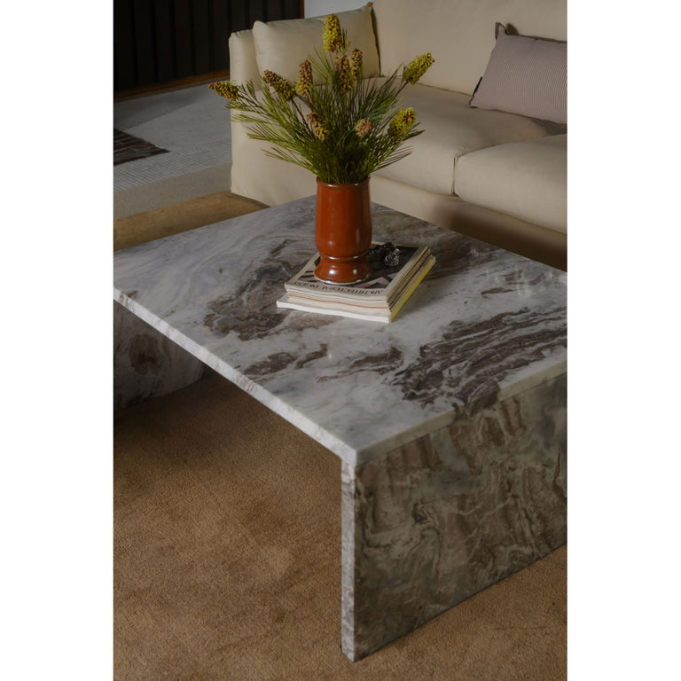 ROSA COFFEE TABLE ROSSO LEVANTO MARBLE