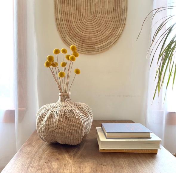 Garlic Tonga Sculptural Basket from Zimbabwe