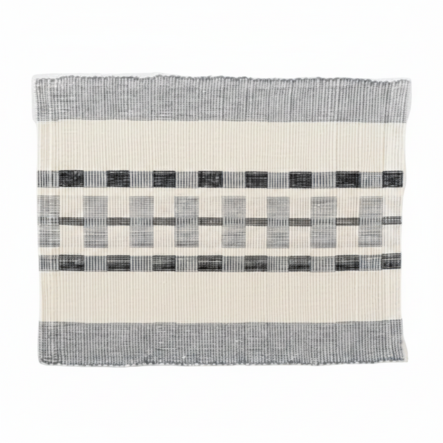 GONDER HANDWOVEN ETHIOPIAN COTTON PLACEMAT | SET OF 2 | ENTERTAINING