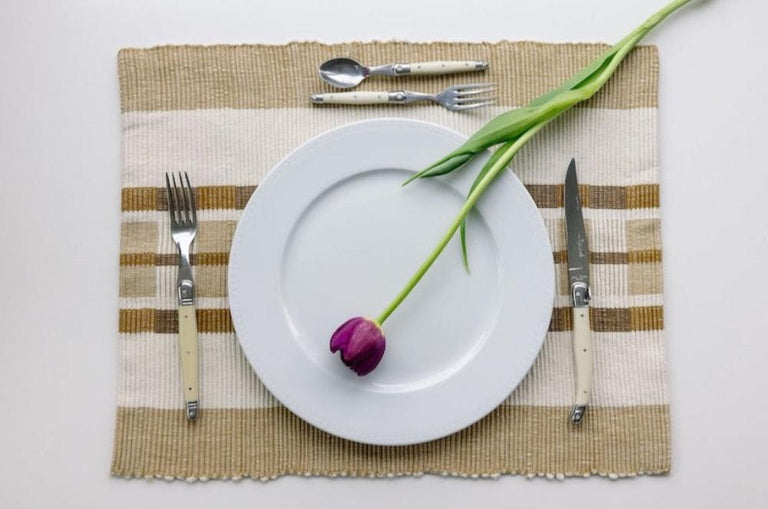 GONDER HANDWOVEN ETHIOPIAN COTTON PLACEMAT | SET OF 2 | ENTERTAINING