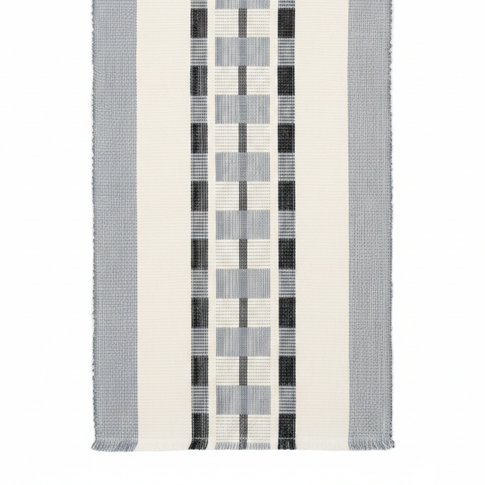 GONDER HANDWOVEN ETHIOPIAN COTTON TABLE RUNNER | ENTERTAINING