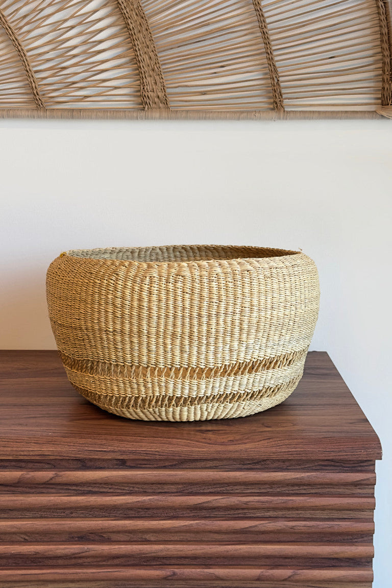Perfect Planter - Round Mixed Weave | BASKETS