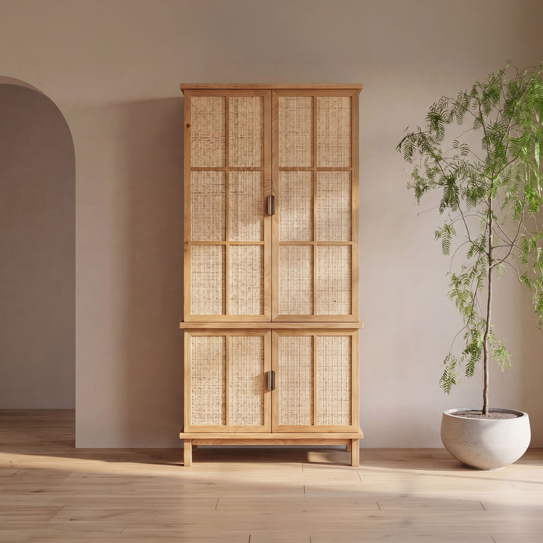 SEYMOUR TALL CABINET NATURAL