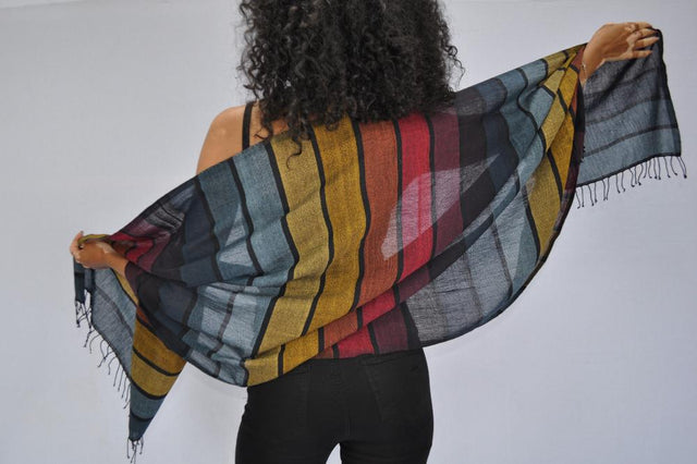 HASSATE HANDWOVEN ETHIOPIAN COTTON SHAWL | APPAREL