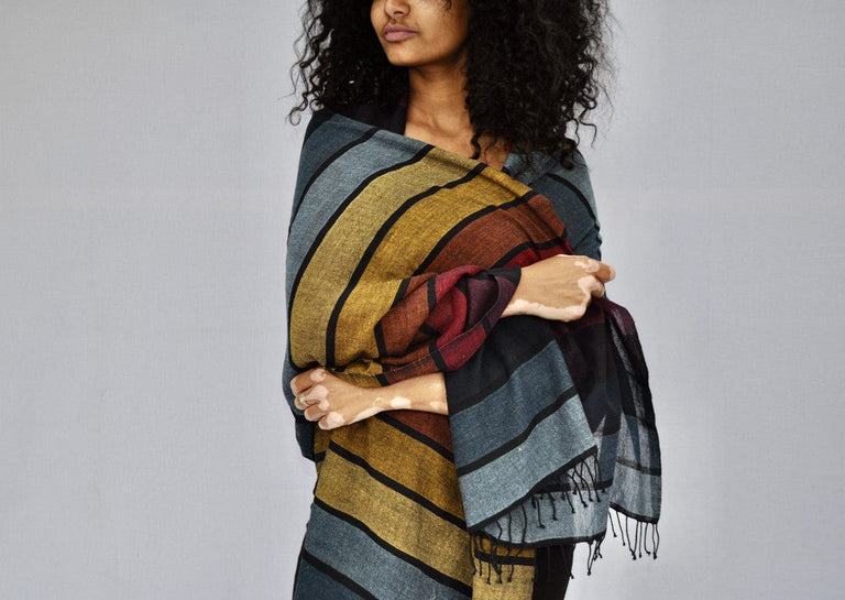 HASSATE HANDWOVEN ETHIOPIAN COTTON SHAWL | APPAREL