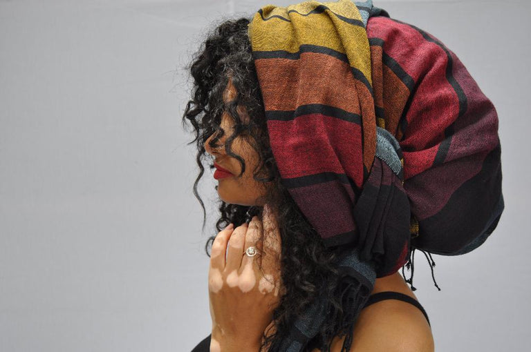 HASSATE HANDWOVEN ETHIOPIAN COTTON SHAWL | APPAREL