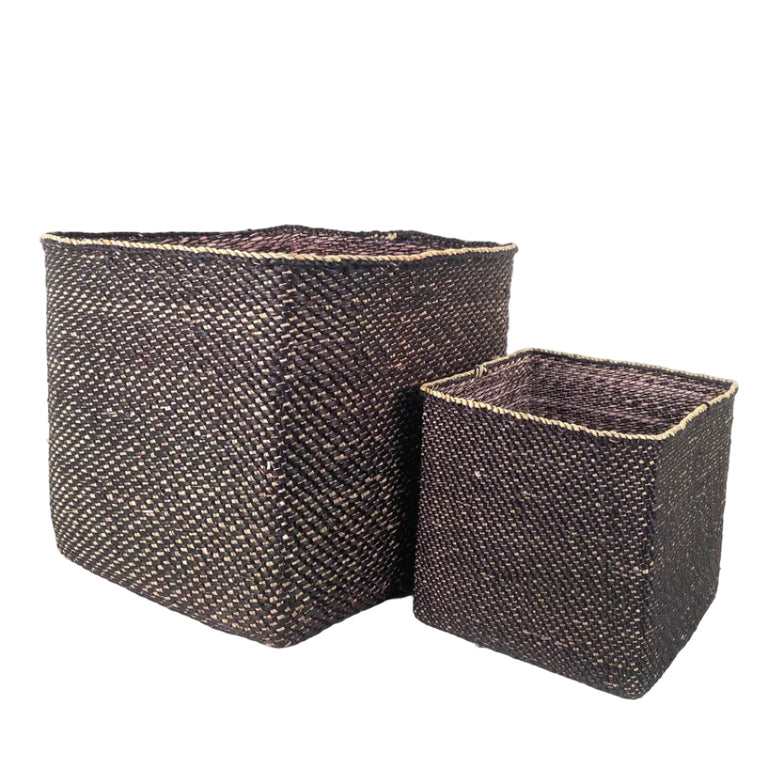 Square Light Black Iringa Basket