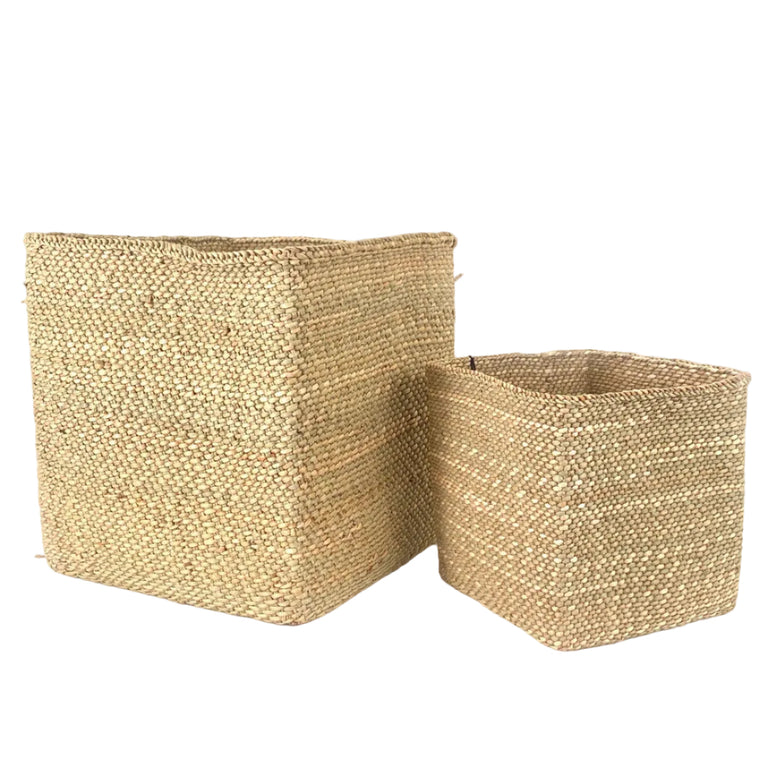 Square Natural Iringa Basket | BASKETS