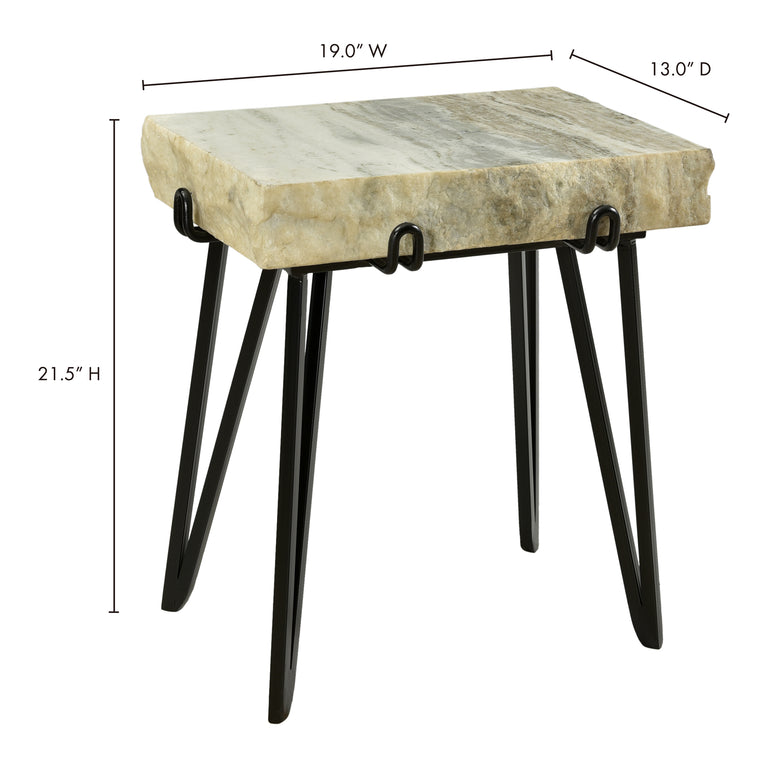 ALPERT ACCENT TABLE LIGHT BROWN