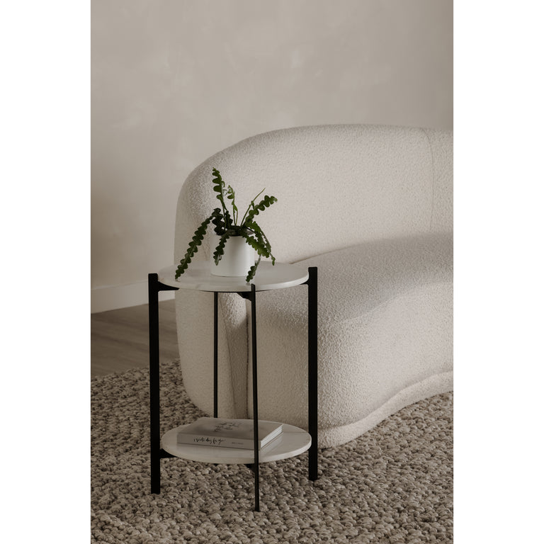 MELANIE ACCENT TABLE WHITE