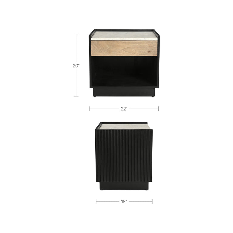 CARTER NIGHTSTAND BLACK