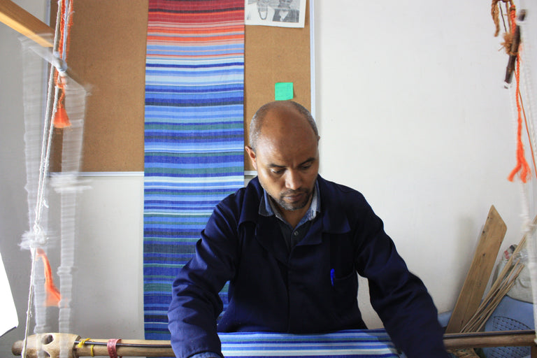 CLIMATE WARMING ETHIOPIAN HANDWOVEN TABLE RUNNER | ENTERTAINING