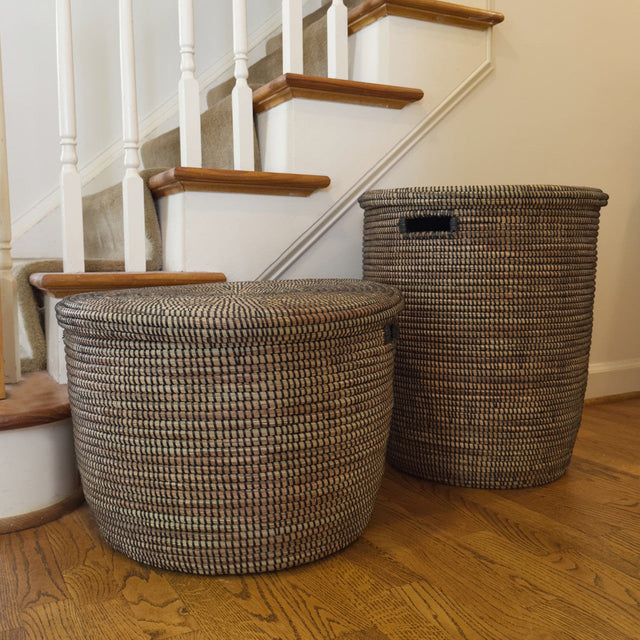 Black Flat Lid Basket - Large | BASKETS