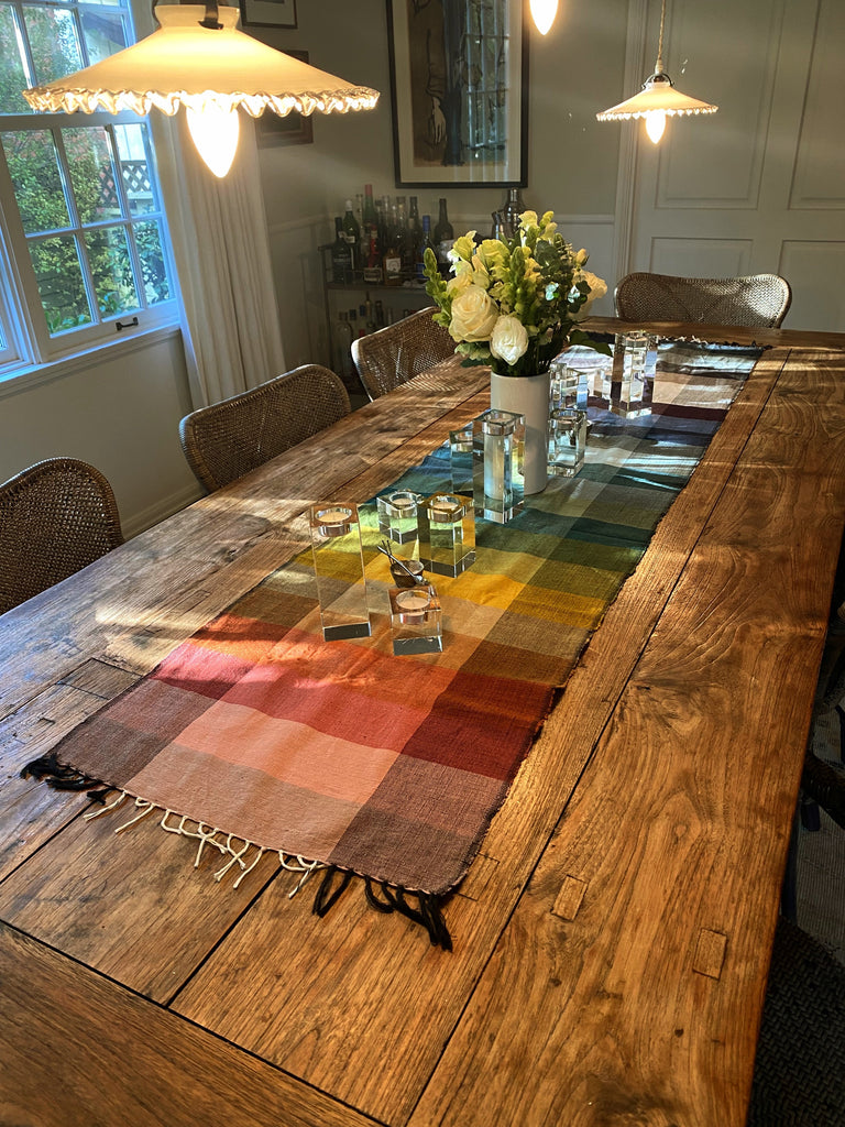 KALAM HANDWOVEN ETHIOPIAN COTTON TABLE RUNNER | ENTERTAINING