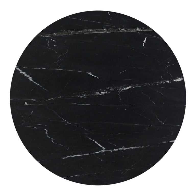 TOWER DINING TABLE BLACK MARBLE