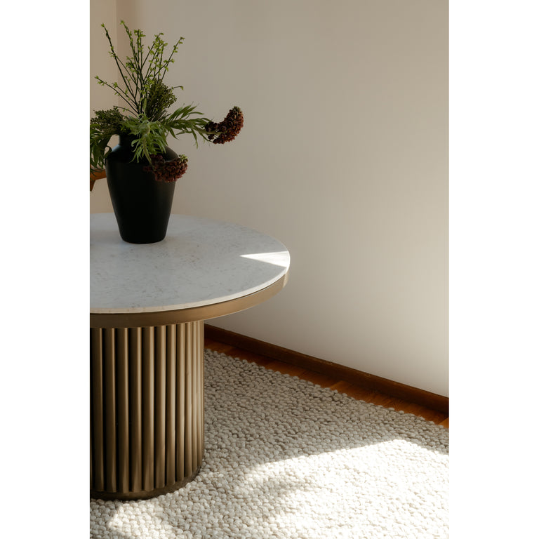 TOWER DINING TABLE BLACK MARBLE