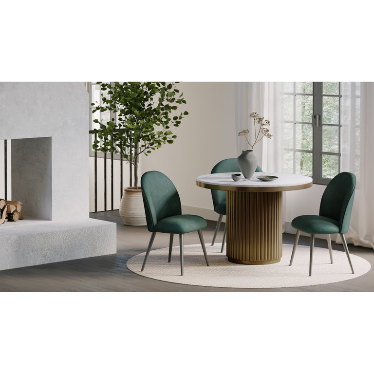 TOWER DINING TABLE BLACK MARBLE