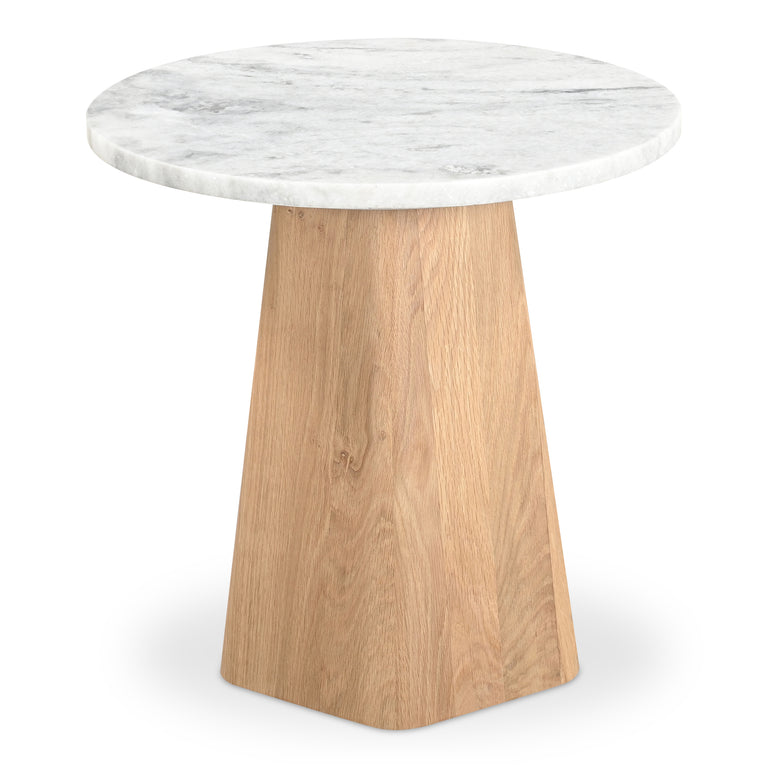 EVELYN ACCENT TABLE ASHEN GREY MATRIX MARBLE
