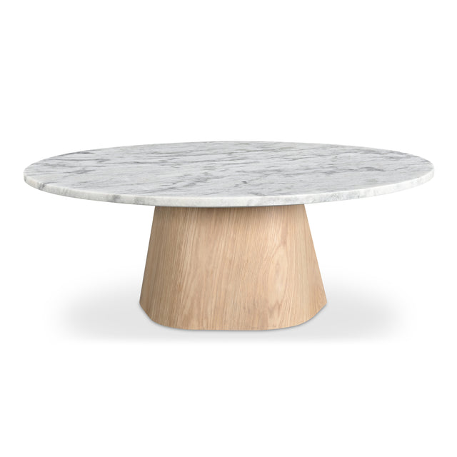 EVELYN COFFEE TABLE ASHEN GREY MATRIX MARBLE