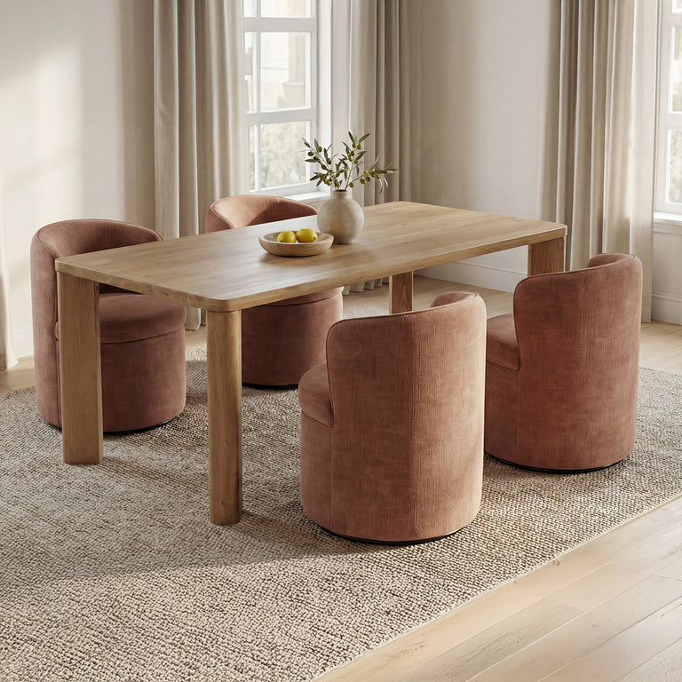 SEGMENT DINING TABLE PANTHER STONE BEIGE