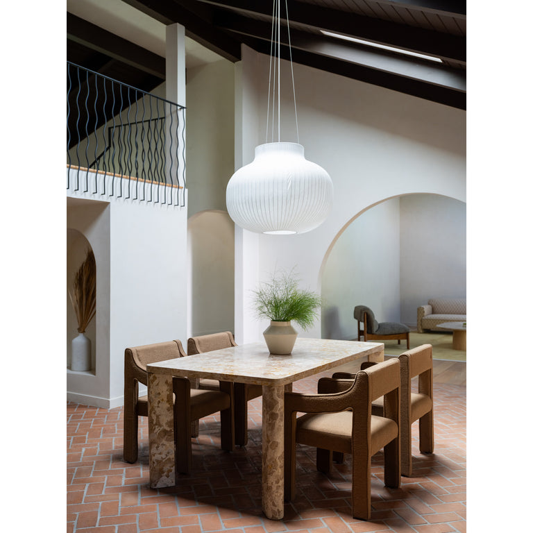 SEGMENT DINING TABLE PANTHER STONE BEIGE