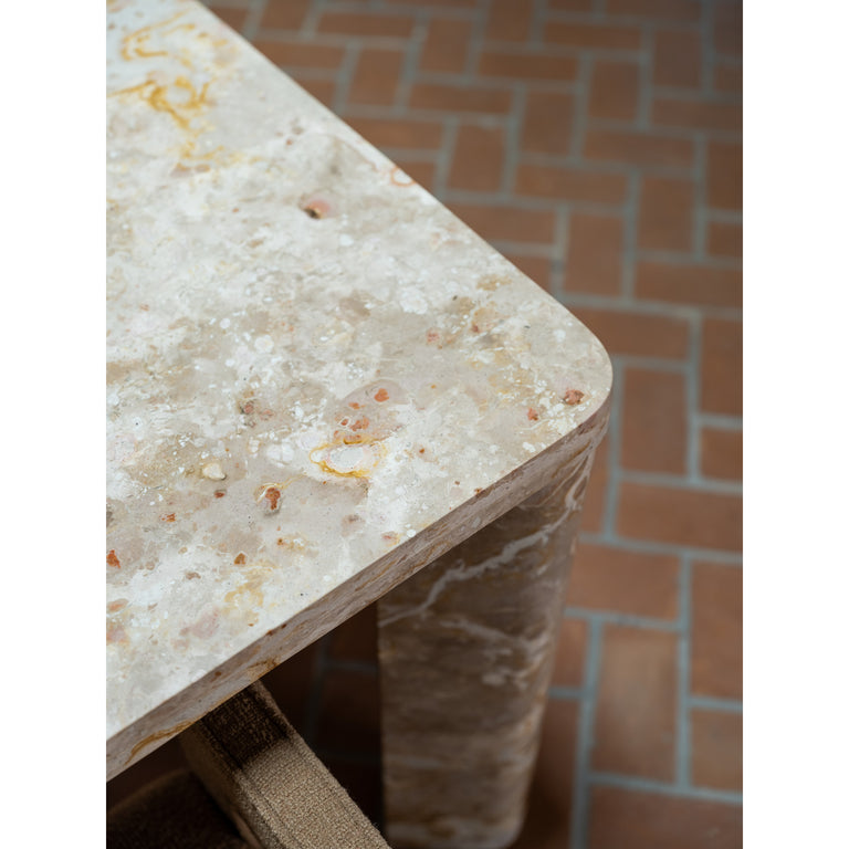 SEGMENT DINING TABLE PANTHER STONE BEIGE
