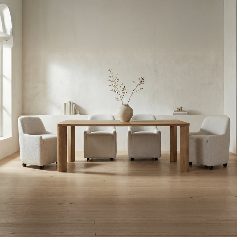 SEGMENT DINING TABLE PANTHER STONE BEIGE