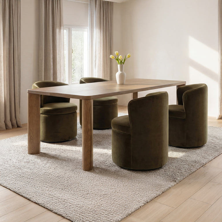 SEGMENT DINING TABLE PANTHER STONE BEIGE