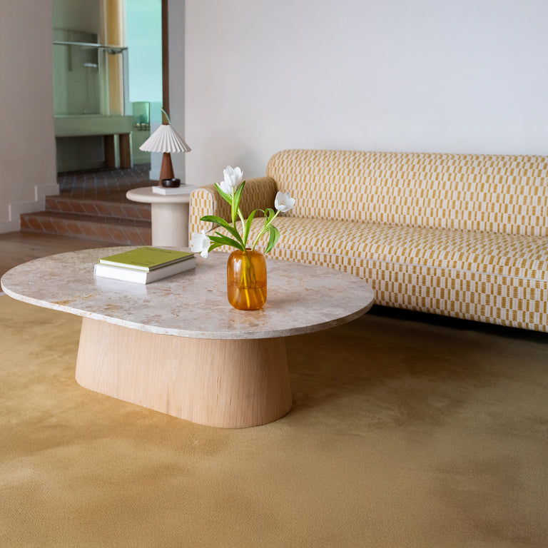 CARLY COFFEE TABLE PANTHER STONE