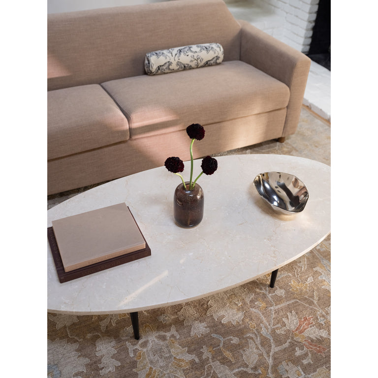 WINONA COFFEE TABLE BOTTICINO BEIGE MARBLE