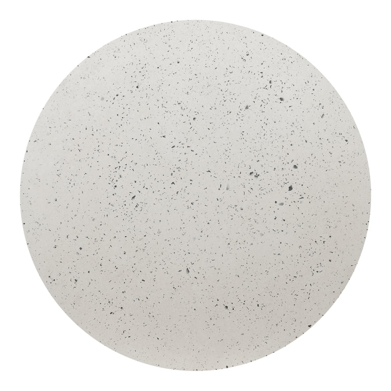 TULI OUTDOOR CAFE TABLE WHITE TERRAZZO