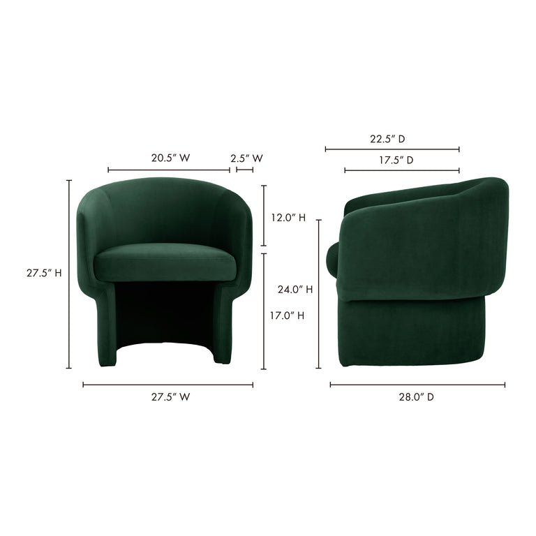FRANCO CHAIR DARK GREEN