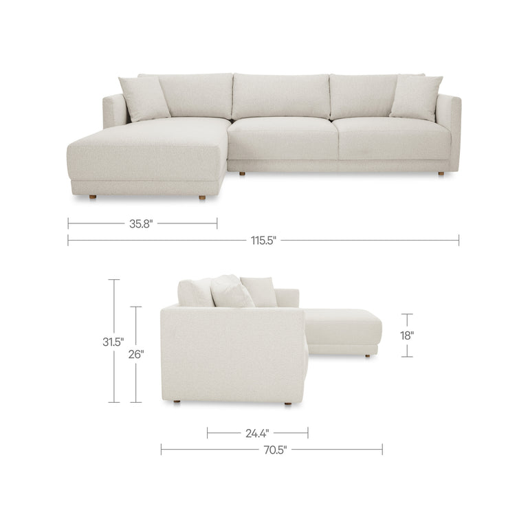 BRYN SECTIONAL CAMEL LEFT