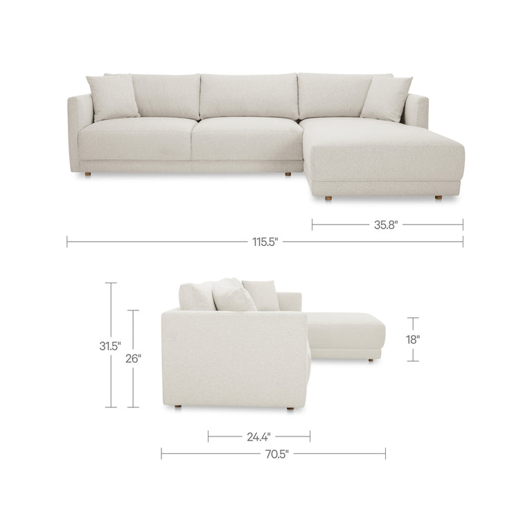 BRYN SECTIONAL CAMEL LEFT