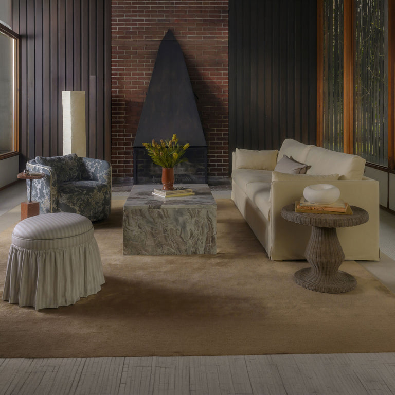 SHEA SOFA DARK BROWN