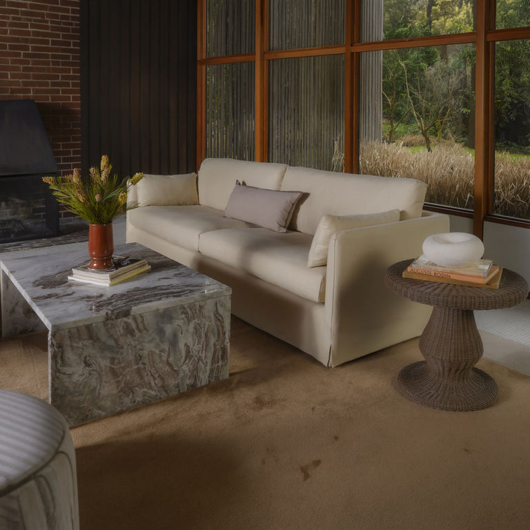 SHEA SOFA DARK BROWN