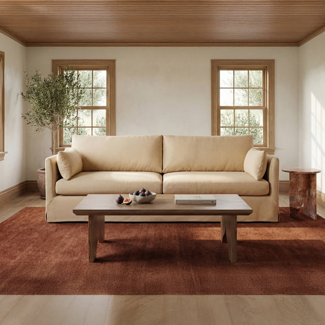 SHEA SOFA DARK BROWN