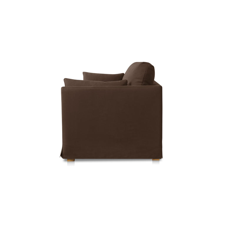 SHEA SOFA DARK BROWN