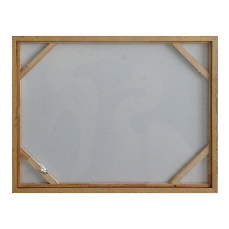 TWO CRANES FRAMED PAINTING