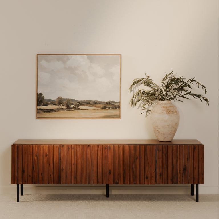 LINCOLN MEDIA CABINET BROWN