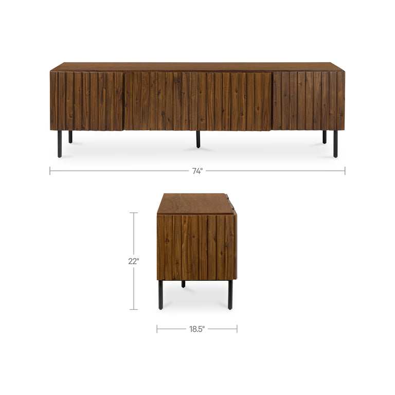 LINCOLN MEDIA CABINET BROWN