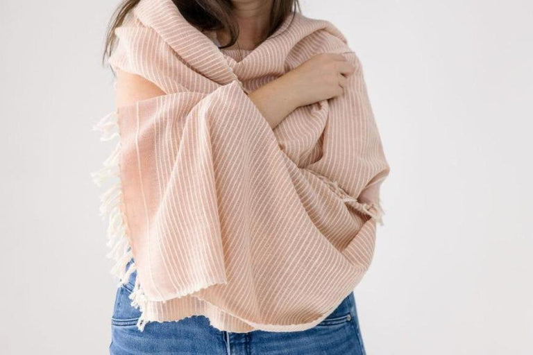 JUDITH HANDWOVEN ETHIOPIAN COTTON SHAWL | APPAREL