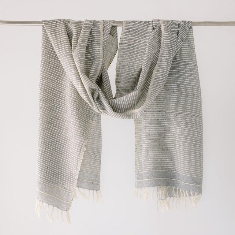 JUDITH HANDWOVEN ETHIOPIAN COTTON SHAWL | APPAREL