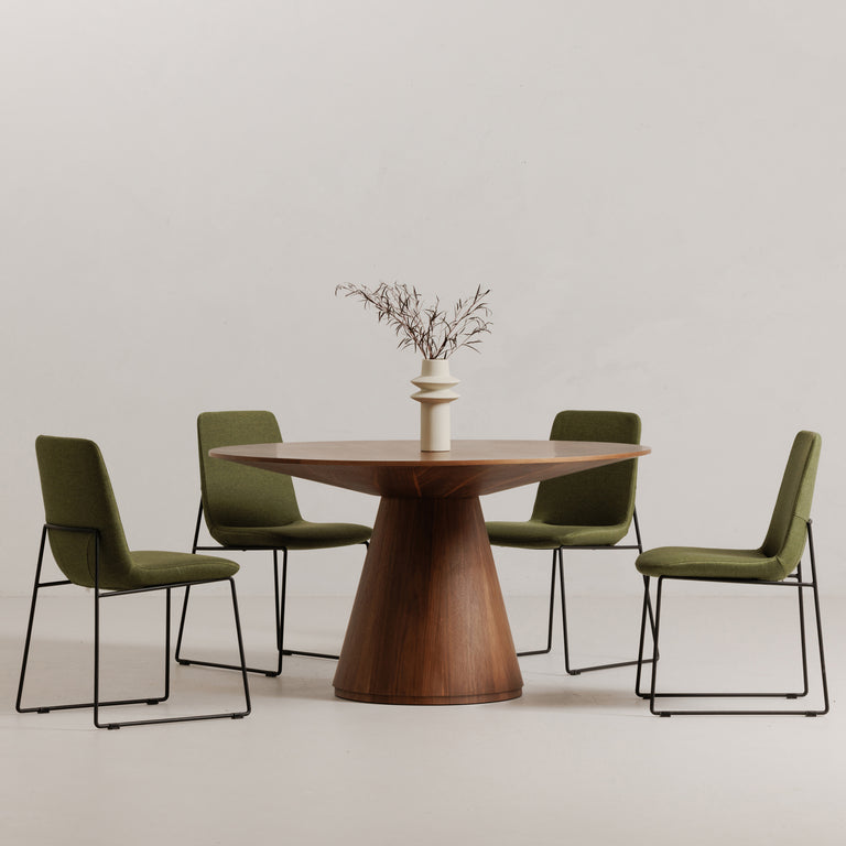 OTAGO 47 IN ROUND DINING TABLE WALNUT