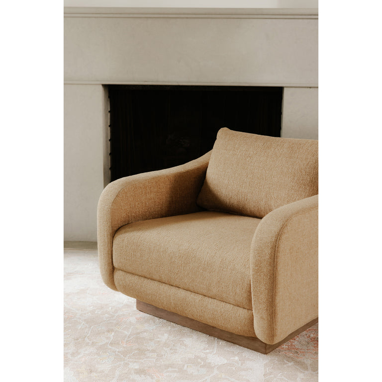 KEANE LOUNGE CHAIR OCHRE