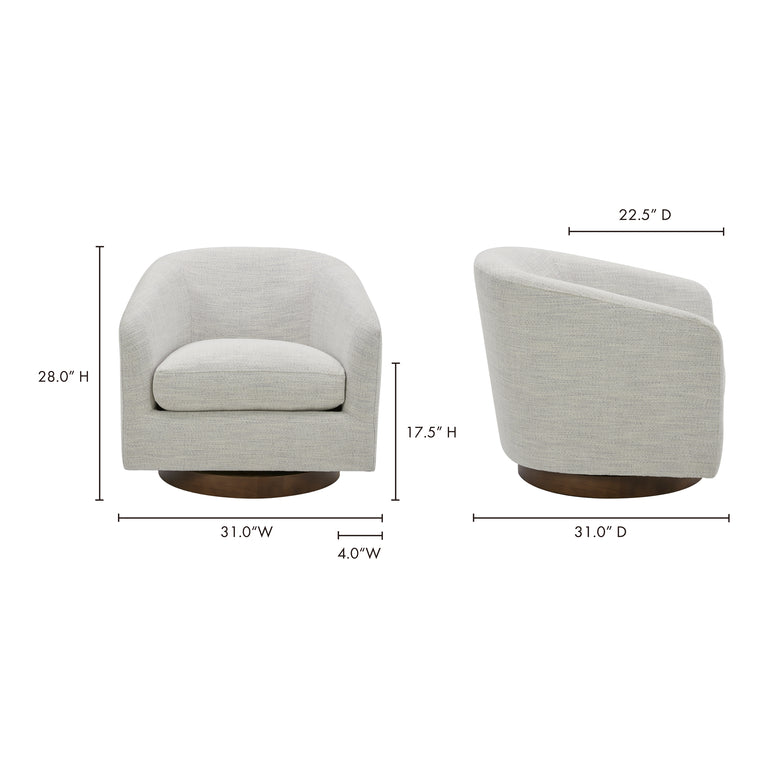 OSCY SWIVEL CHAIR DARK ATLANTIC